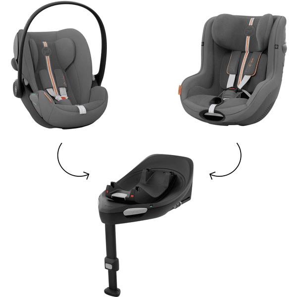 cybex GOLD Autostoel Set Reboarder Sirona G incl. Autostoel Cloud G incl. Base G Plus Lava Grey