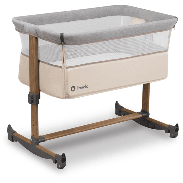 lionelo Beistellbett Leonie Beige Sand