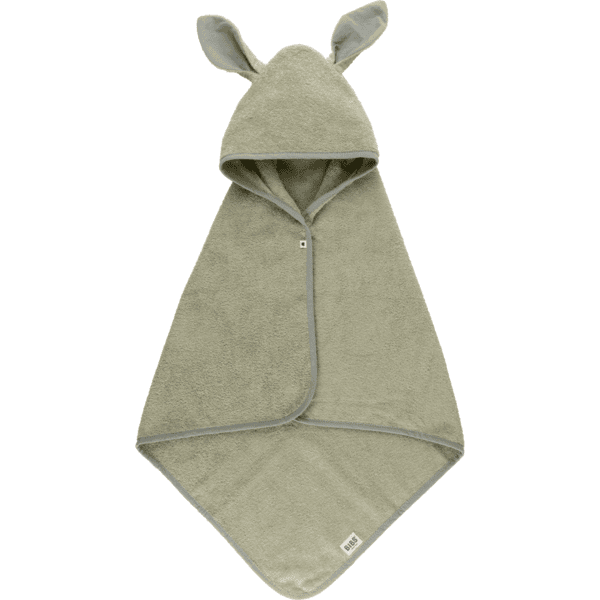 BIBS Asciugamano con cappuccio Kangaroo Sage