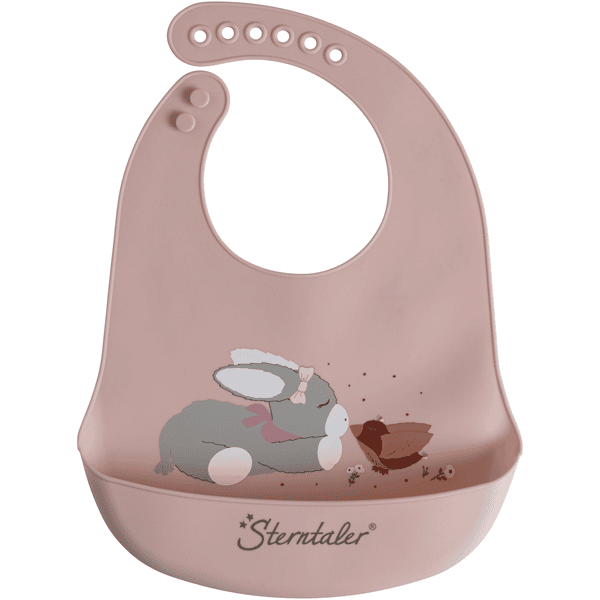 Sterntaler Emmi Girl Silicone Bib Pale Pink 