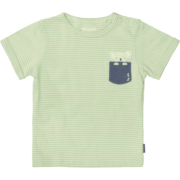 STACCATO T-Shirt dark mint gestreift
