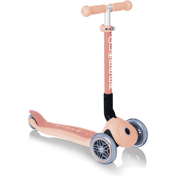 GLOBBER Składana hulajnoga Junior Scooter Lights Eco, brzoskwiniowa