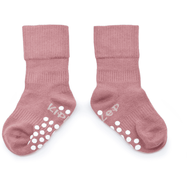 KipKep Stay-On Socken Antislip Dusty Clay 12 - 18 Monate