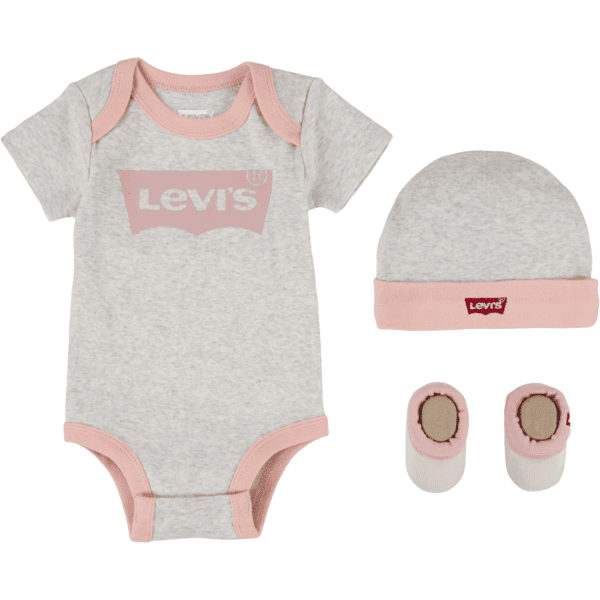 Levi's®Set Body mit Mütze und Schuhe grau