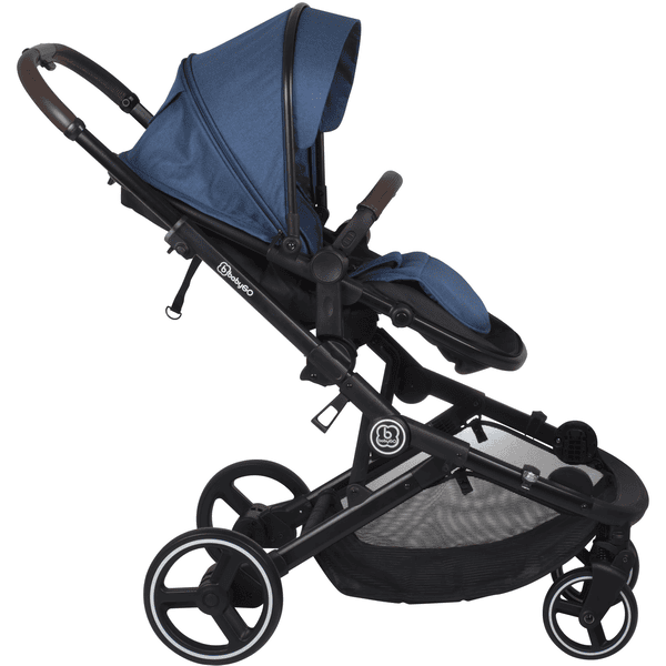 babyGO Poussette double inline Twinner blue