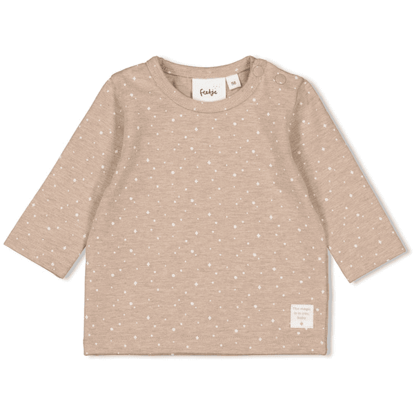 Feetje Langarmshirt The Magic is in You Taupe Melange