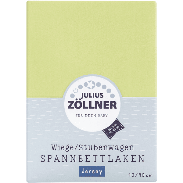 JULIUS ZÖLLNER Spannbetttuch Jersey für Wiege grün