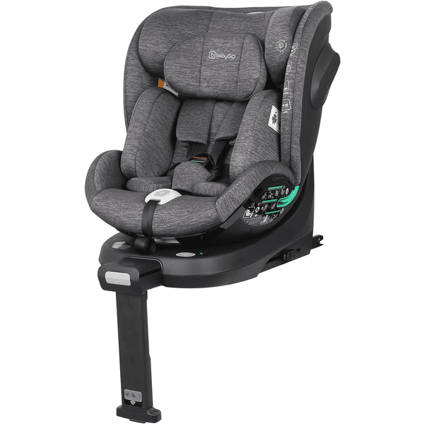 babyGO Autostoel i-Size Prime 360 grey