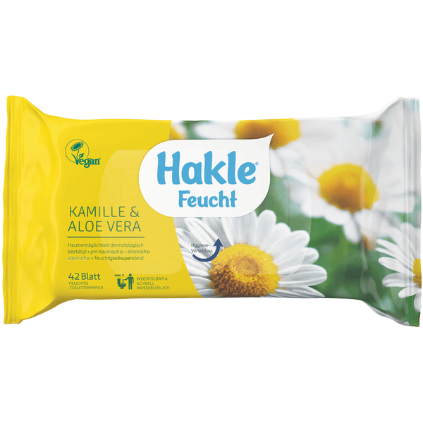 Hakle Feuchttücher Kamille & Aloe Vera, 42 Blatt