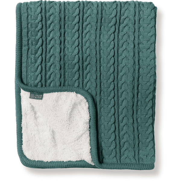 VINTER&BLOOM Kuscheldecke Cuddly Misty Green