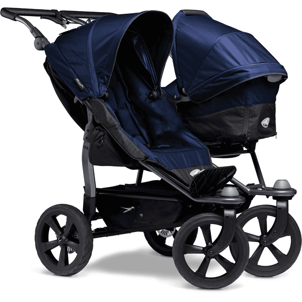 tfk Duo Ecco broertje/zusje kinderwagen Marine 