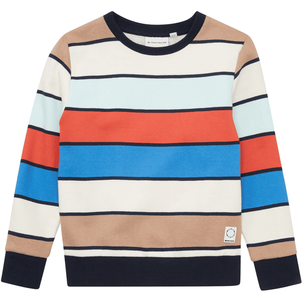 TOM TAILOR Sweatshirt gestreept gekleurd