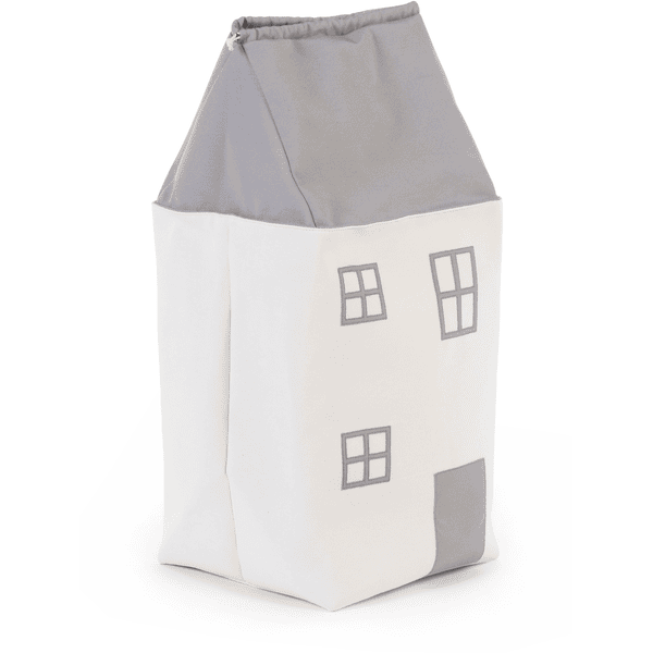 CHILDHOME Spielzeugtasche Haus grau-ecru