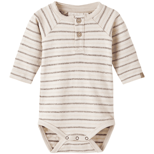 Lil'Atelier langærmet bodysuit Nbmriman Fog