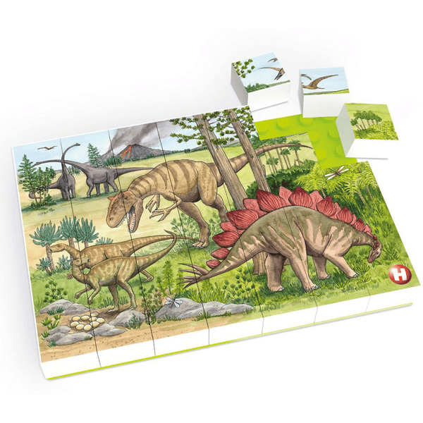HUBELINO® Puzzle Le monde des dinosaures (35 pièces)