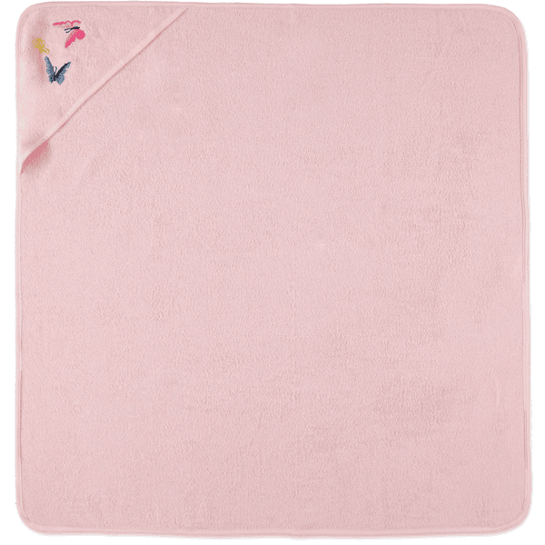 HAT &amp; CO Toalla de baño con capucha rosada 100 x 100 cm