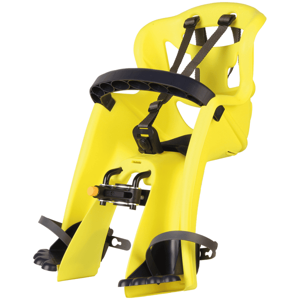 BELLELLI Cyklistické sedadlo Tattoo Plus Handlefix pro montáž na řídítka Yellow High Viz