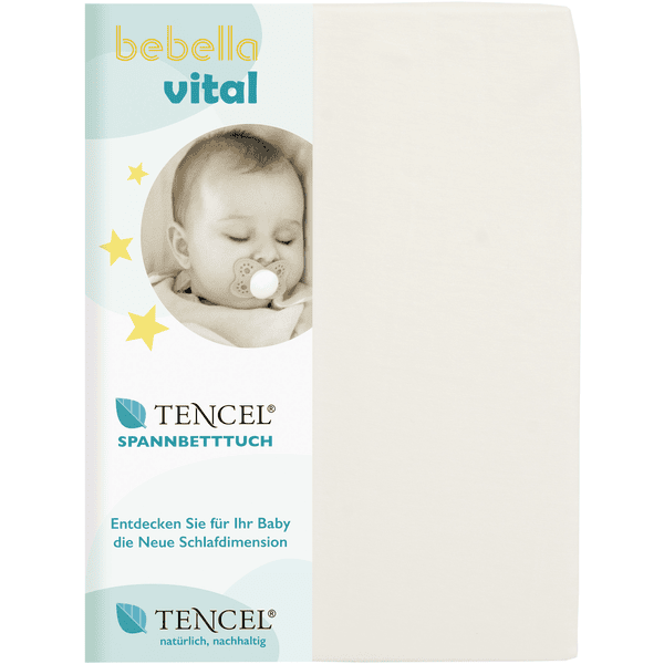 be b ella  vital hoeslaken 40 x 90cm natuur