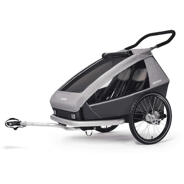 CROOZER Kid Keeke 2 vozík za kolo Stone Grey