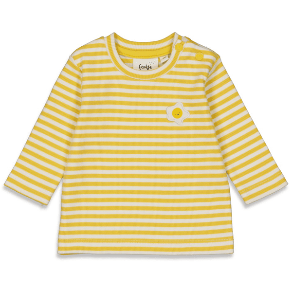 Feetje Camisa de manga larga a rayas amarillo huevo