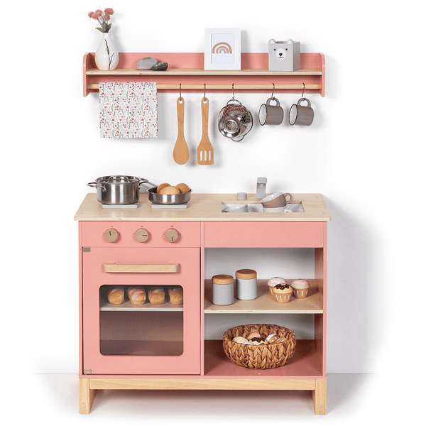 MUSTERKIND® Cuisine enfant Magnolia bois vieux rose/naturel