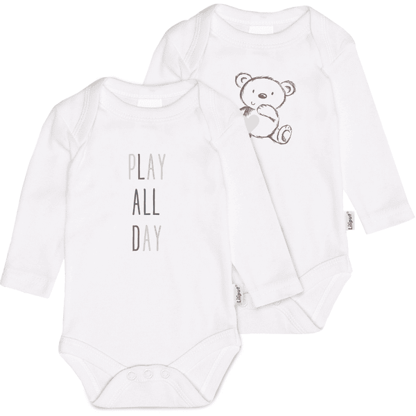 Liliput Langarmbody 2er-Pack Play all day weiss
