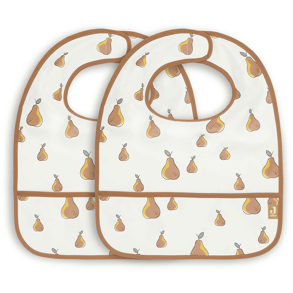 jollein Bib voděodolný Pear 2-pack