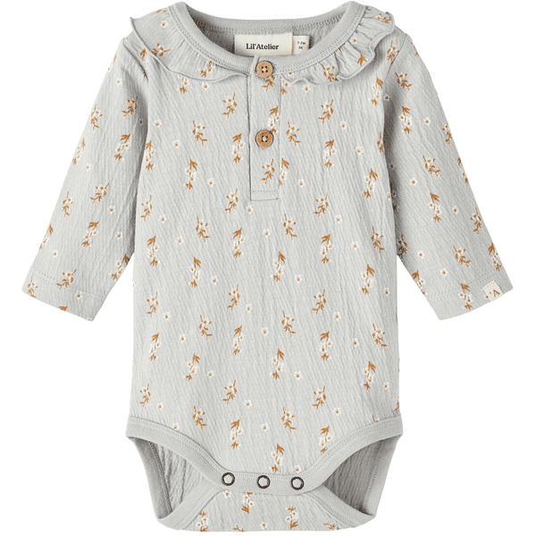 Lil'Atelier Langarmbody Nbfdida Harbor Mist