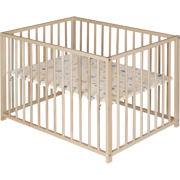Schardt Playpen Uno 75 x 100 cm naturlig oljet flodhest