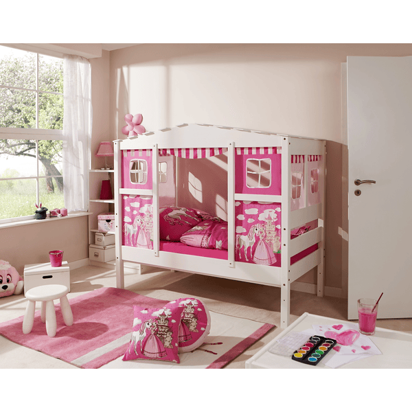 TiCAA Hausbett Mini Prinzessin Rosa