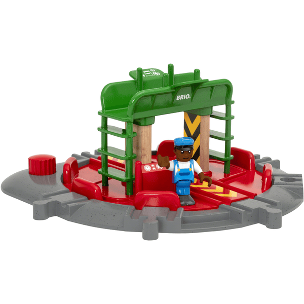 BRIO® WORLD Lok-Drehscheibe mit Kontrollbrücke