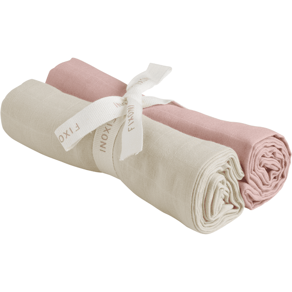 Fixoni Panni di mussola in confezione da 2 pezzi Misty Rose