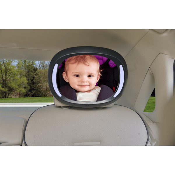  Tivifore Miroir Voiture Bébé avec Lumière Led, Miroirs auto  bébés avec Veilleuse,Rétroviseur Voiture Bébé,Miroir de Voiture pour Siège  Arrière,Miroir Voiture Bébé, Miroir De Voiture De Bébé LED