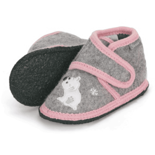 Sterntaler Pantoffels Pinguïn & Ijsbeer Smoke Grey 