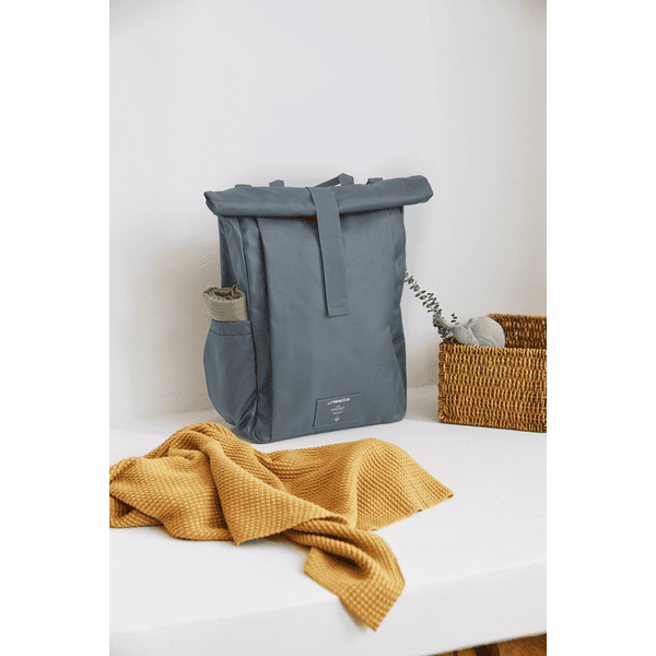 Sac à dos à langer Rolltop Anthracite de Lässig, Sacs à dos à langer :  Aubert