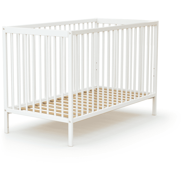 Weißes Babybett aus Buchenholz