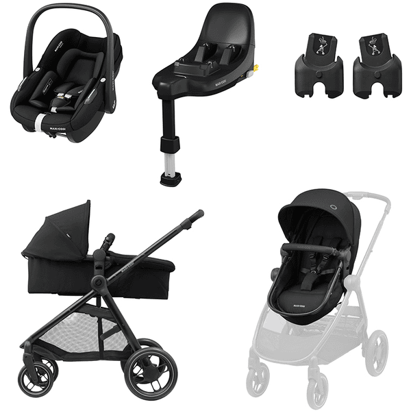 MAXI COSI Kombikinderwagen Zelia 3 und Babyschale Pebble S inklusive Basisstaion Family Fix S und Adapter