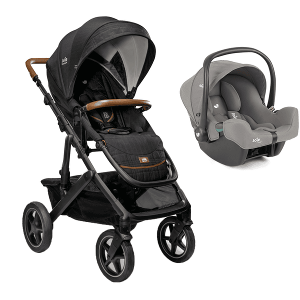 Joie Signature Kinderwagen Vinca Eclipse und Babyschale i-Snug 2 Pebble