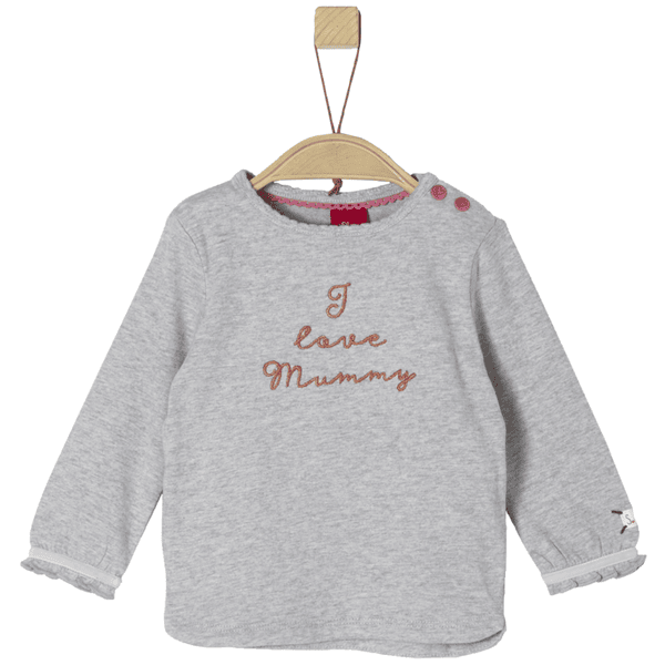 s.Oliver Camisa manga larga gris claro mélange