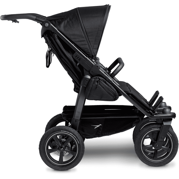 Carro gemelar 3en1. 2 capazos + 2 sillas + 2 grupo 0 + accesorios (negro)  DUET : : Bebé