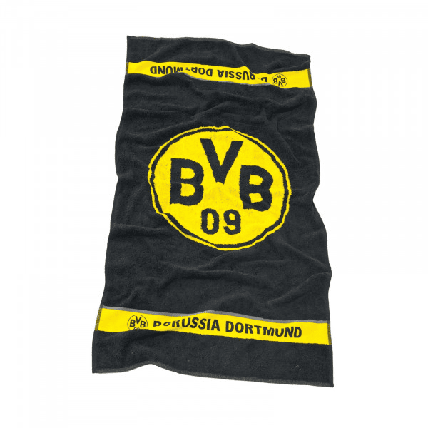 Linge de douche BVB emblème 70 x 140 cm