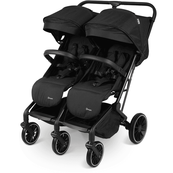 babyGO Geschwisterbuggy GOTWICE black