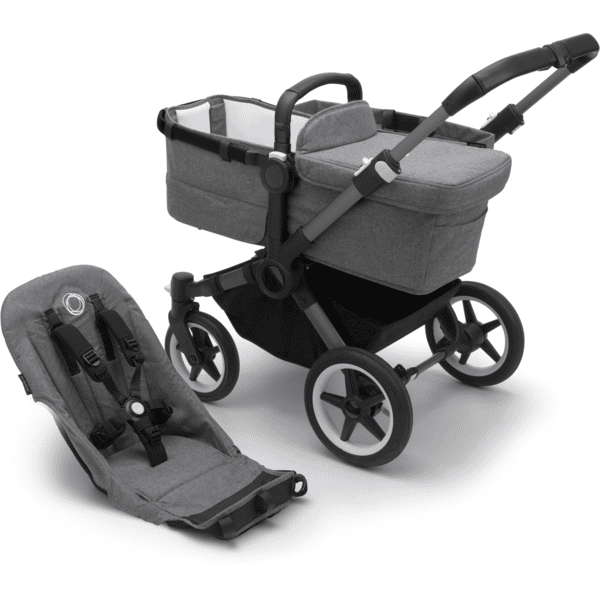 Bugaboo buffalo cheap grey melange hood