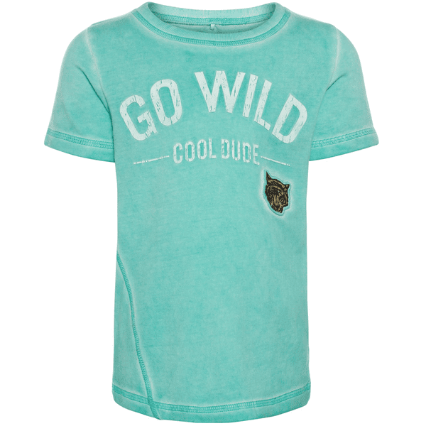 name it Boys T-Shirt Gaxel zwembad blauw 