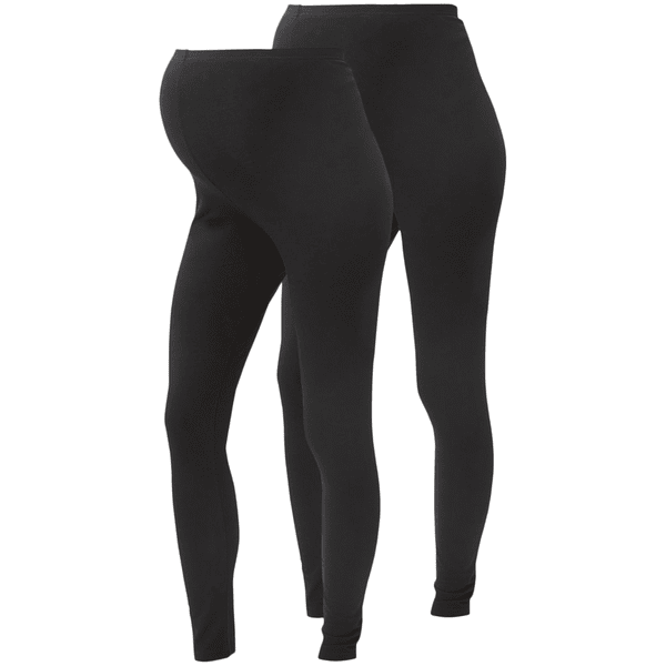 mama;licious Umstandsleggings MLLEA 2er-Pack Black