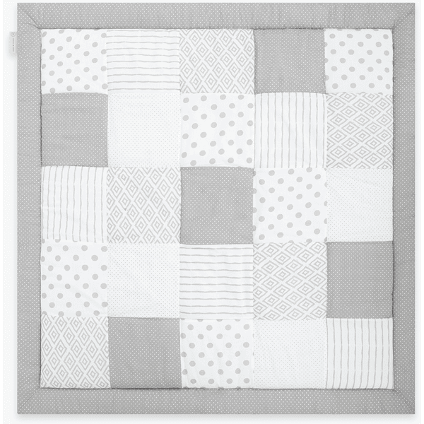 emma & noah kruipdeken | Patchwork Essential Grijs 200x200cm