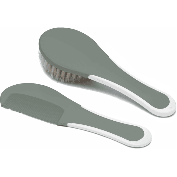 bébé-jou® Peigne et brosse bébé vert brise