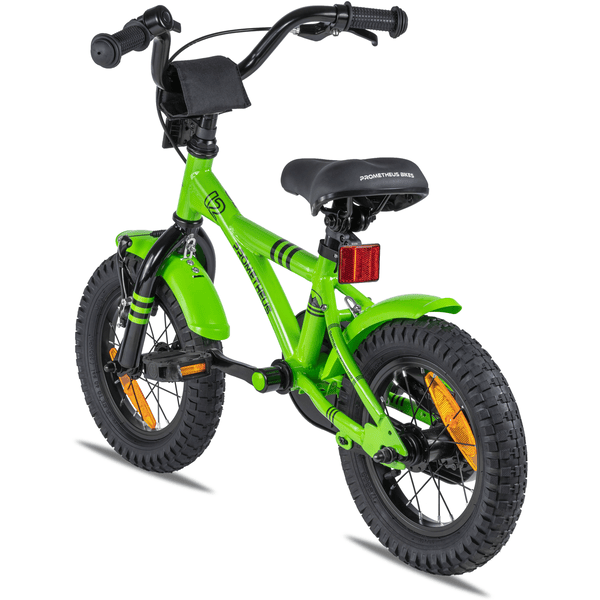 Bicicleta sin pedales verde menta y negro, 12 pulgadas – Kidwell