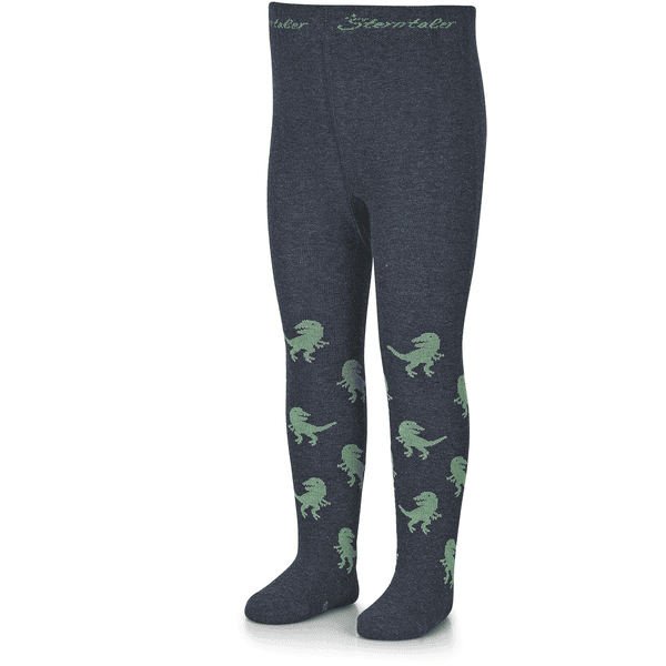 Sterntaler Strumpfhose T-Rex blau melange