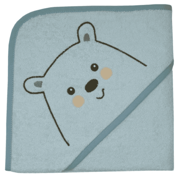 WÖRNER SÜDFRTTIER asciugamano da bagno con cappuccio orso polare menta